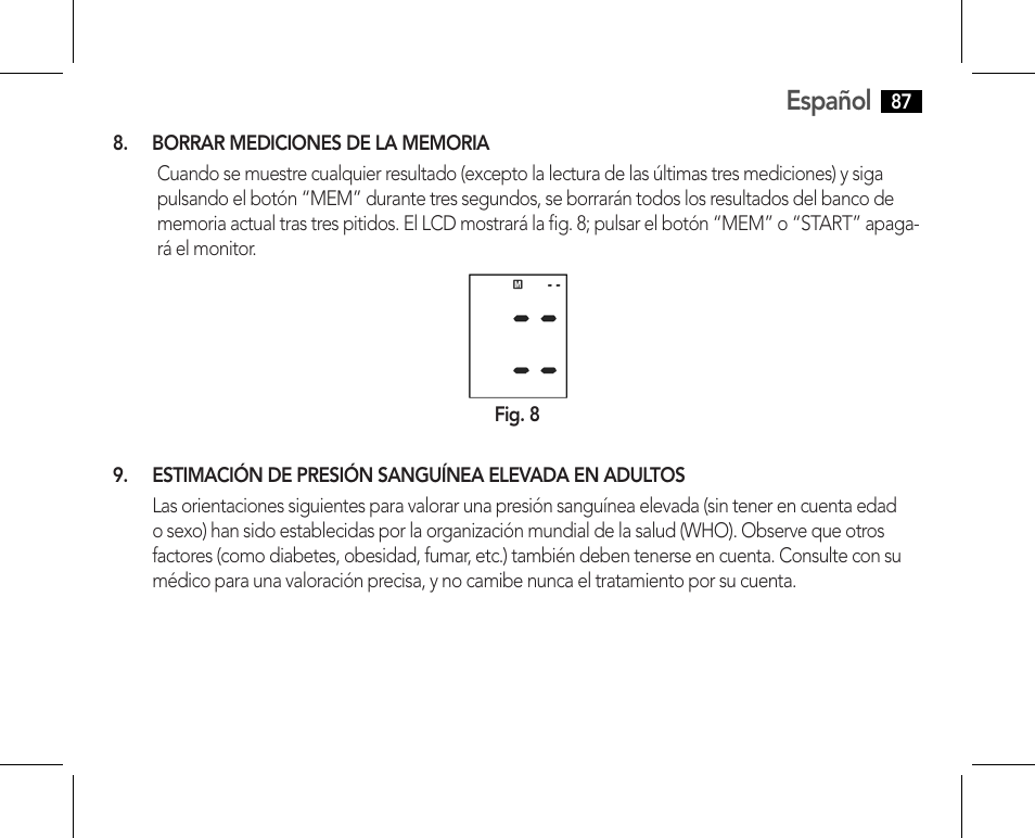 Solución de problemas (1), Español | AEG BMG 5610 User Manual | Page 87 / 246