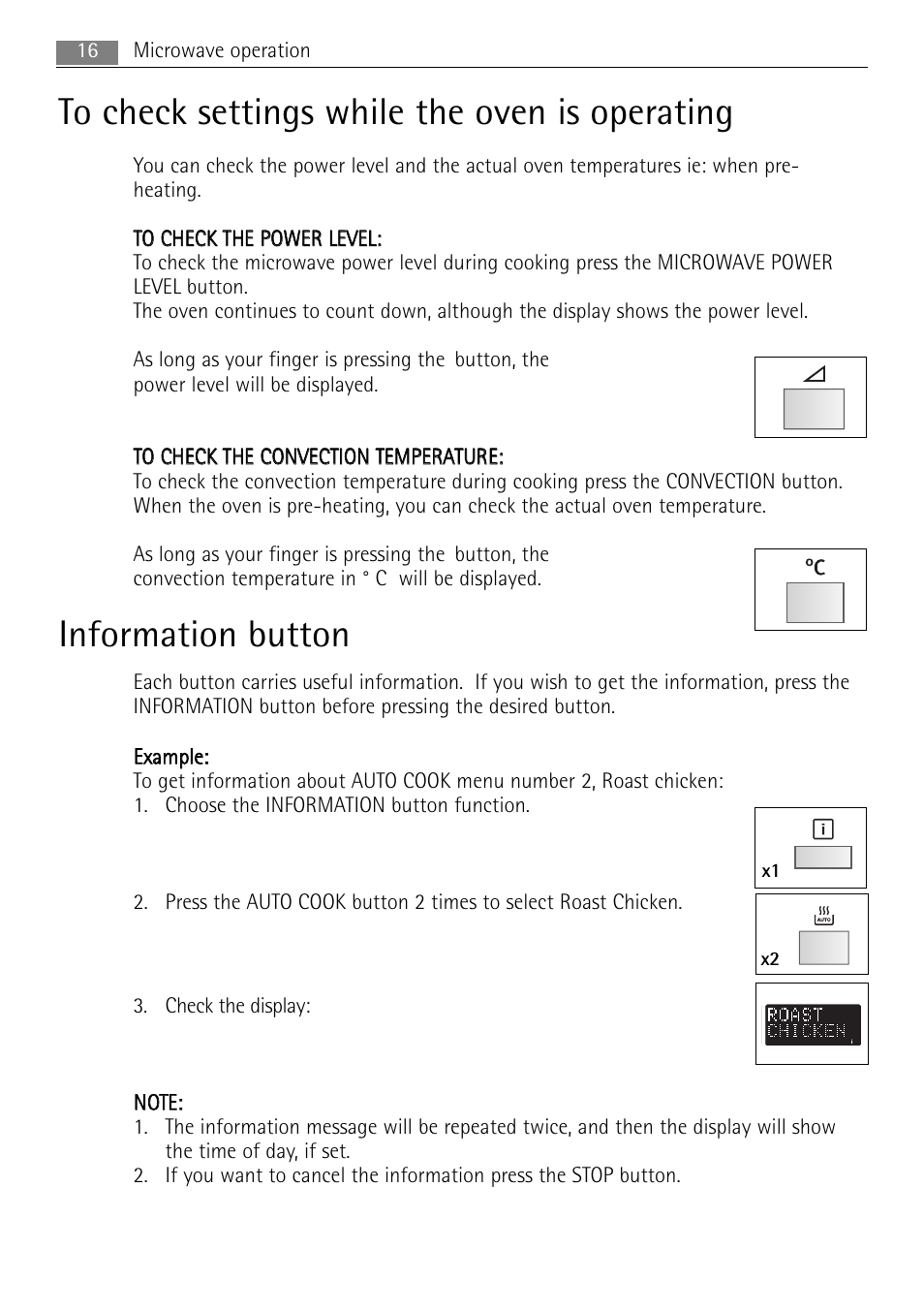 Information button | AEG MC2665E-M User Manual | Page 16 / 172