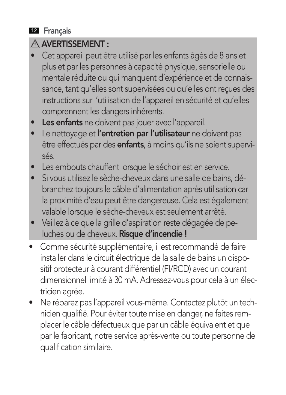 AEG HTD 5584 User Manual | Page 12 / 48
