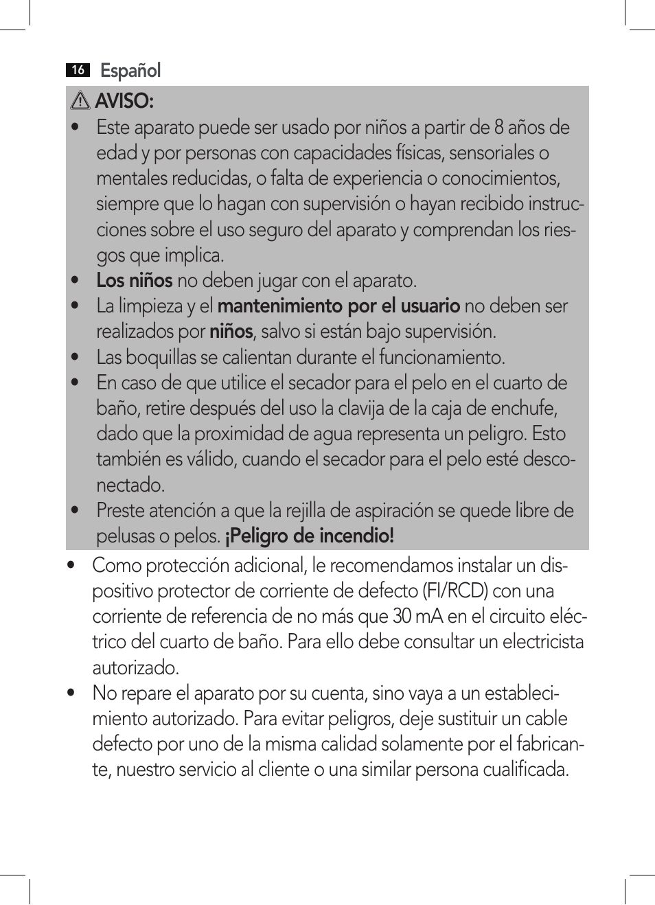 AEG HTD 5584 User Manual | Page 16 / 48