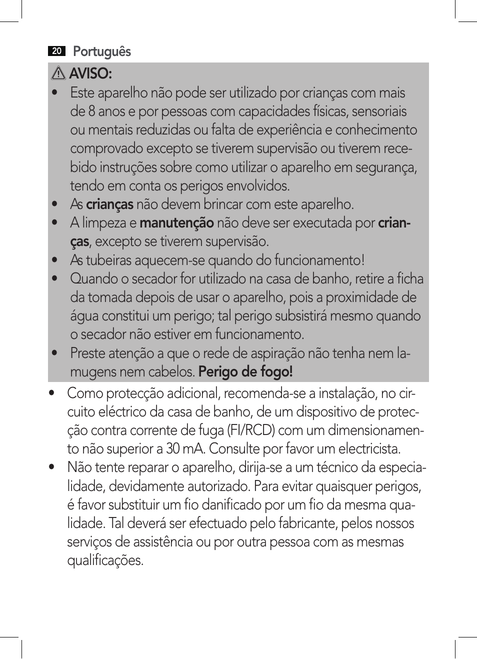 AEG HTD 5584 User Manual | Page 20 / 48