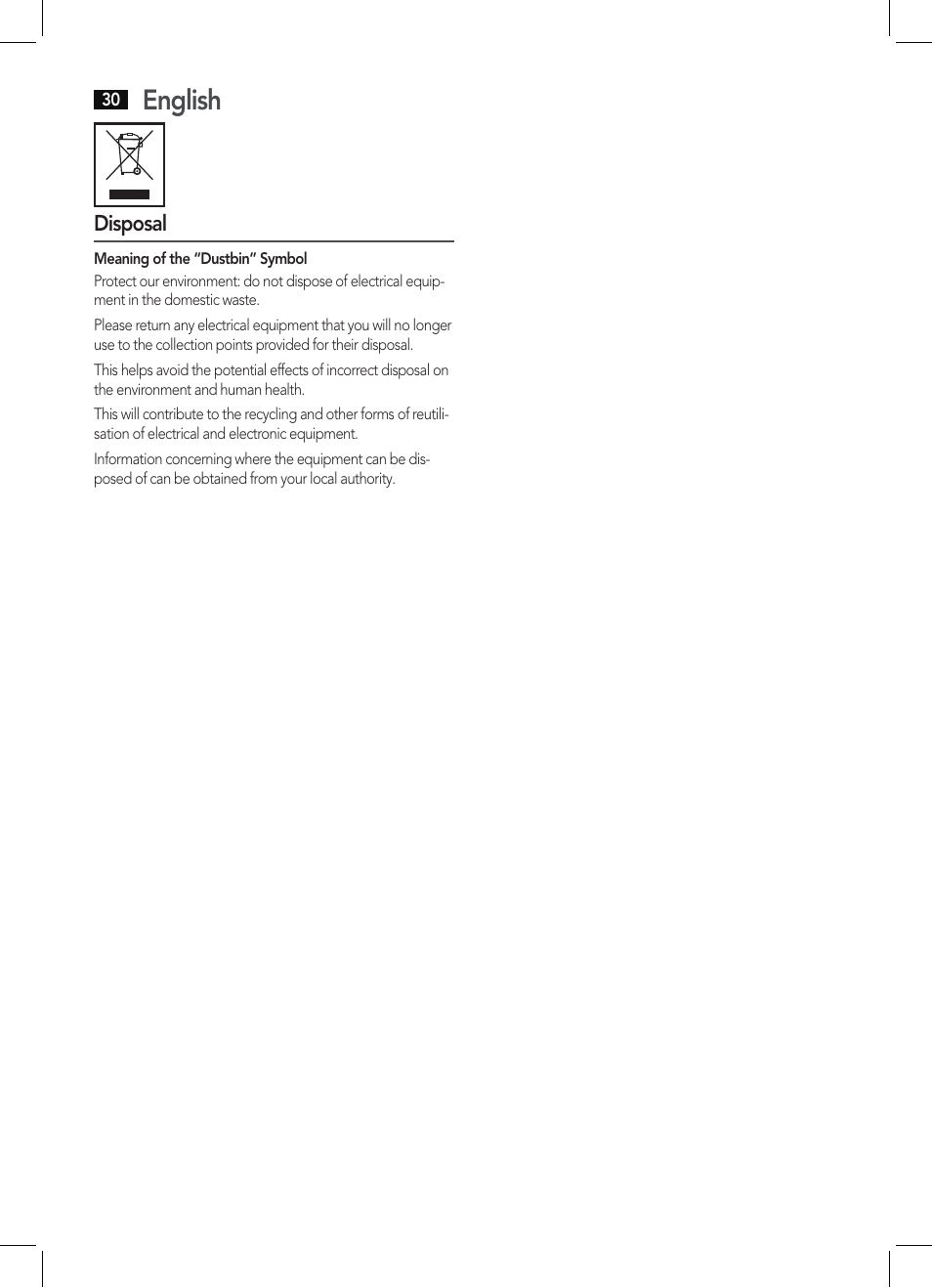 English | AEG HTD 5584 User Manual | Page 30 / 48