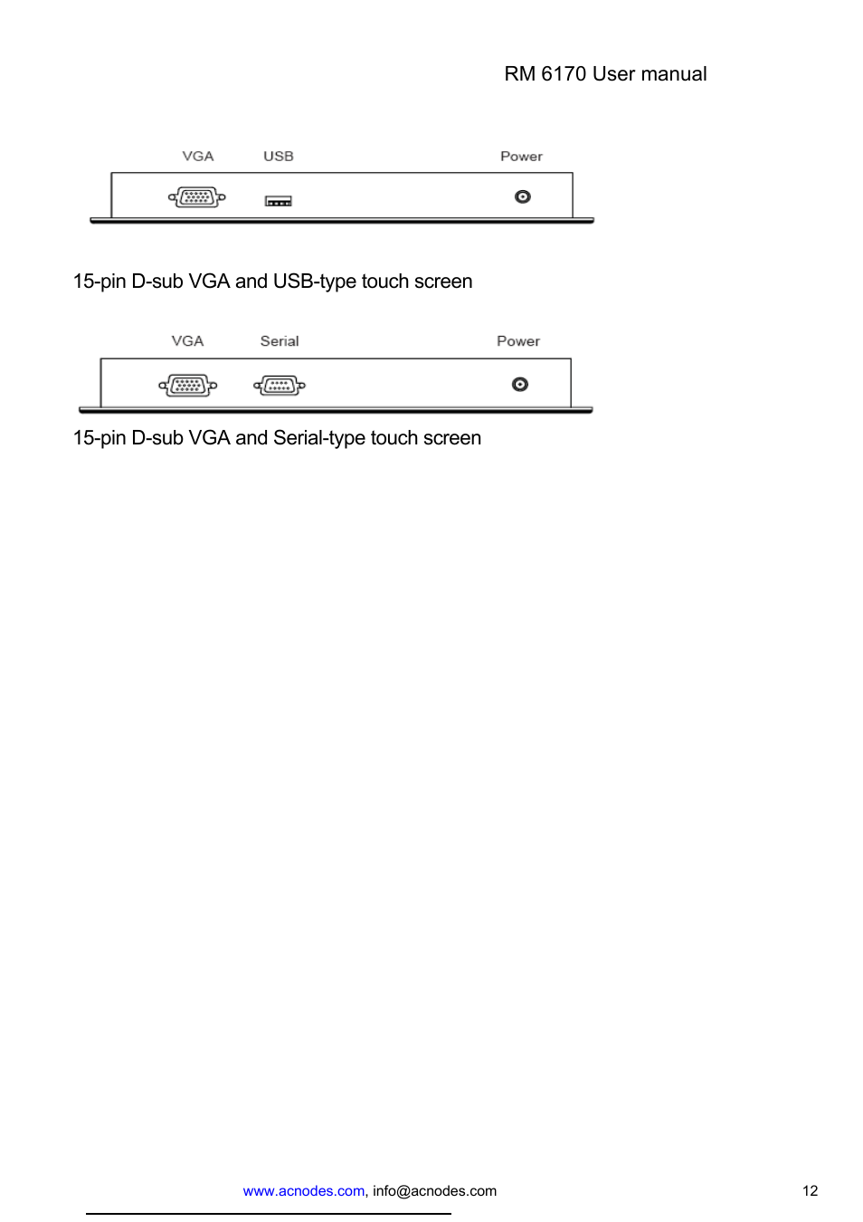 Acnodes RM-6170 User Manual | Page 12 / 15