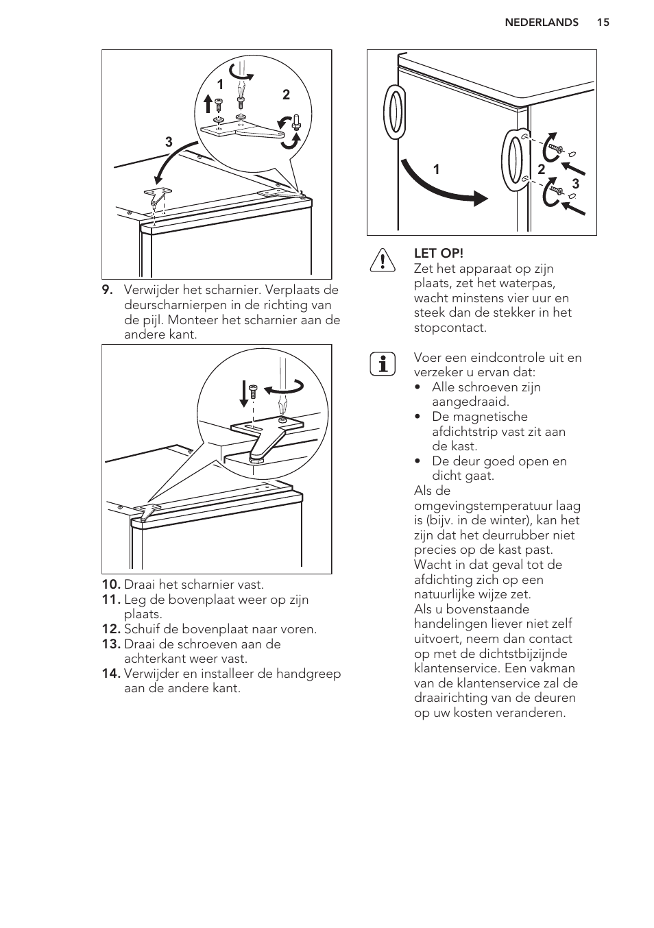 AEG S41600TSW2 User Manual | Page 15 / 68