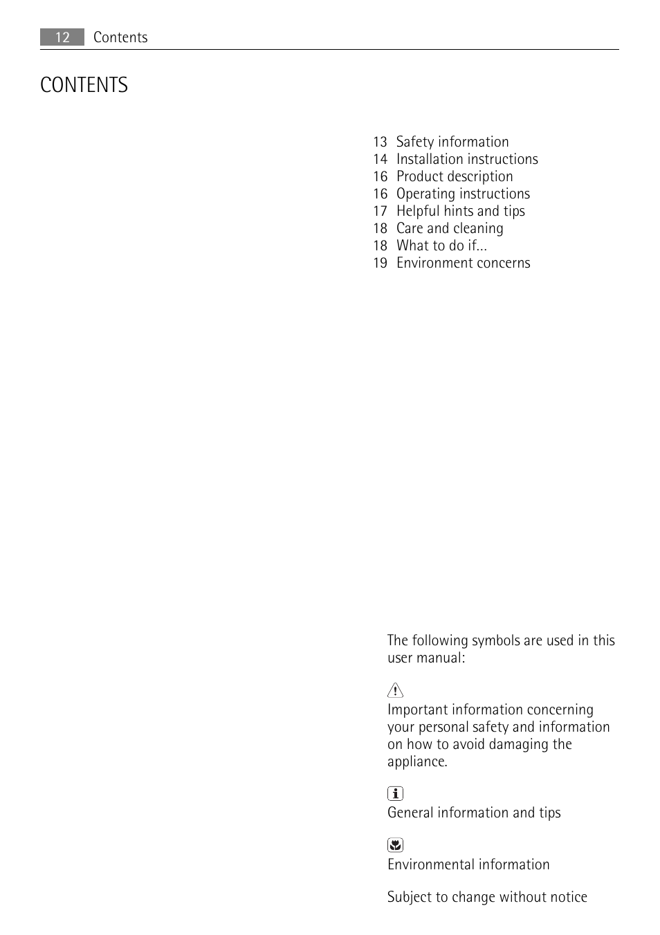 AEG HK312000MB User Manual | Page 12 / 52