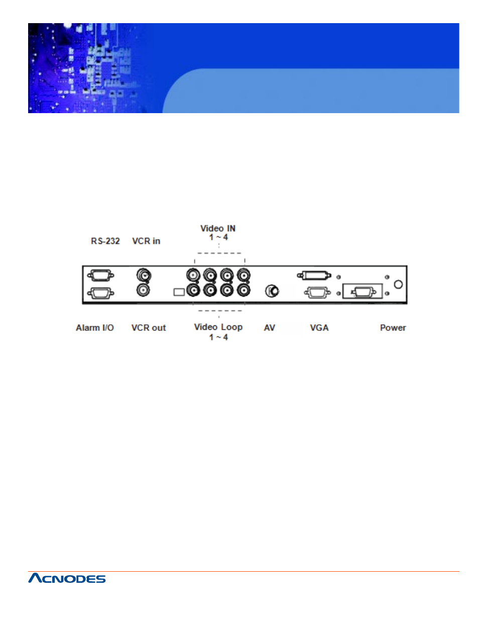 Apw 5400, Chapter 6 quad display options, 1 specifications | Acnodes APW 5400 User Manual | Page 17 / 20