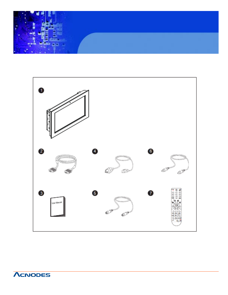 Apw 5400, Chapter 2 front aluminum lcd panel, 1 package contents | Acnodes APW 5400 User Manual | Page 5 / 20