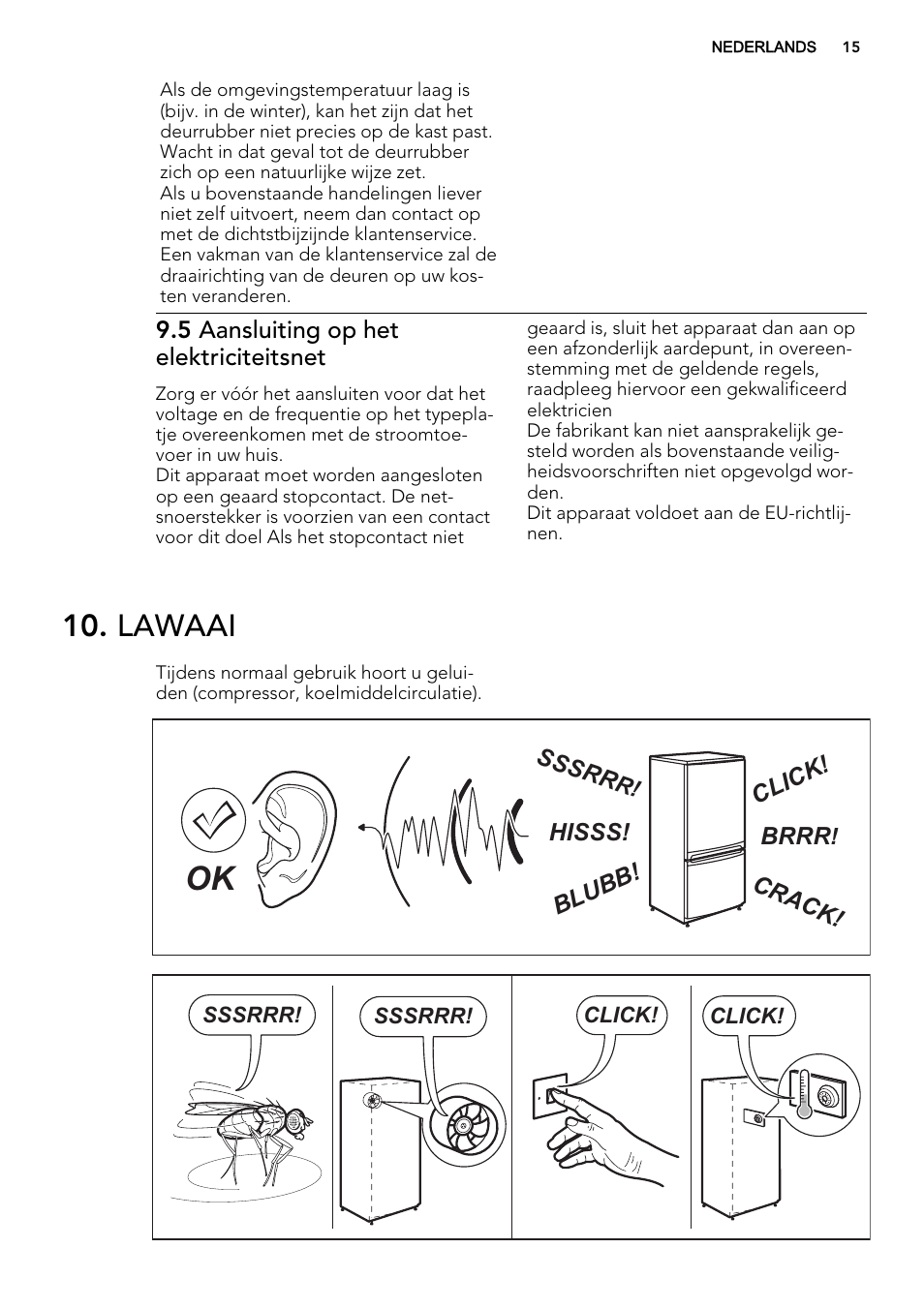 Lawaai | AEG A42200GSW0 User Manual | Page 15 / 68