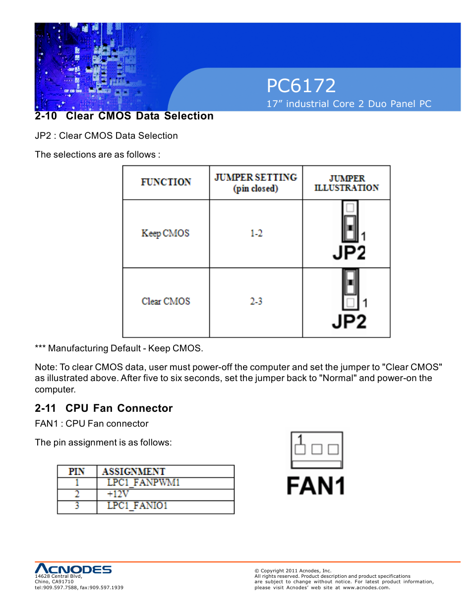 Pc6172 | Acnodes PC6172 User Manual | Page 13 / 66