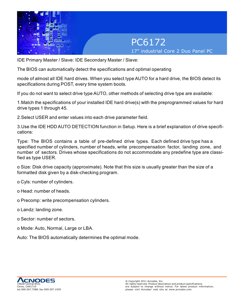 Pc6172 | Acnodes PC6172 User Manual | Page 43 / 66