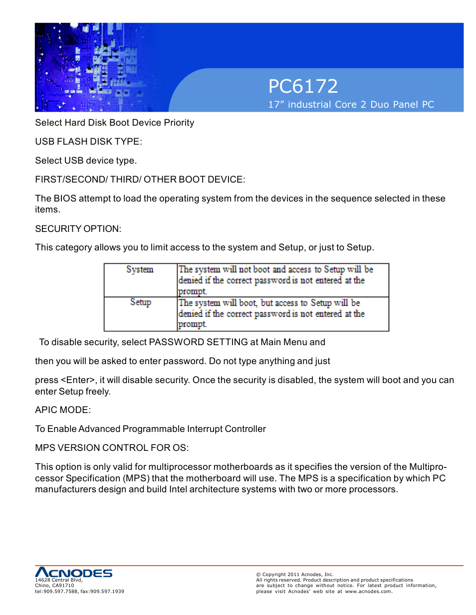 Pc6172 | Acnodes PC6172 User Manual | Page 47 / 66