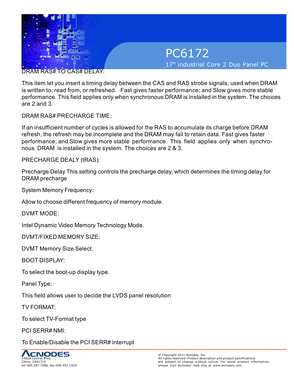 Pc6172 | Acnodes PC6172 User Manual | Page 49 / 66