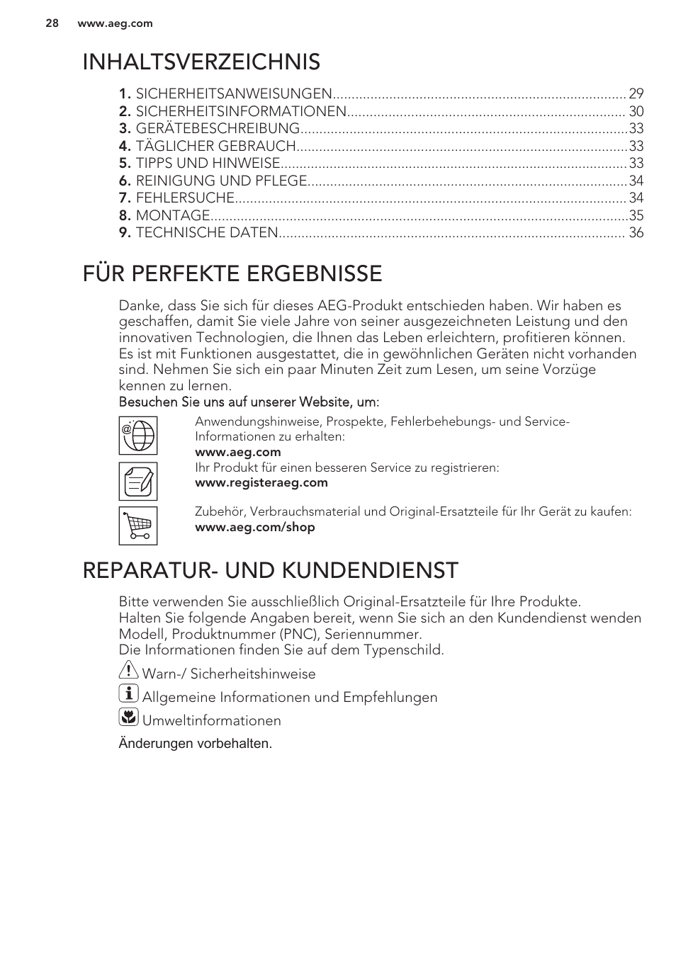 AEG HC452020EB User Manual | Page 28 / 40