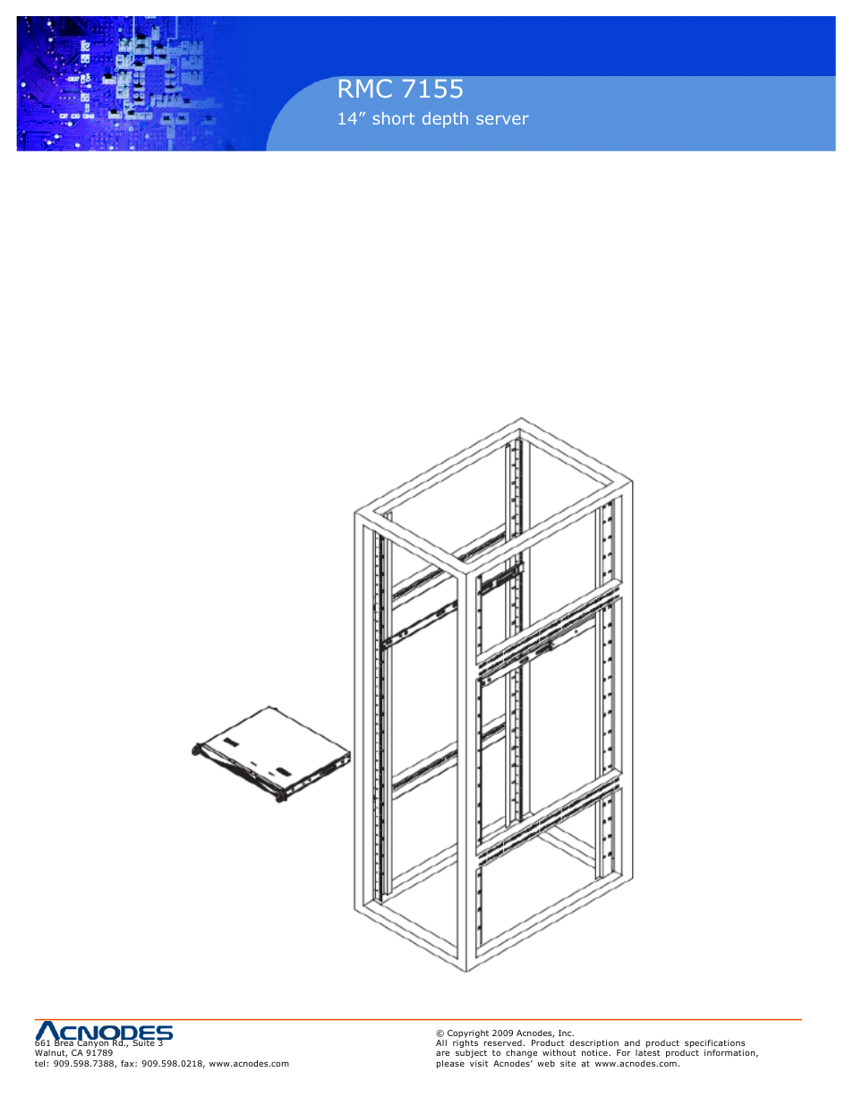 Pc 5150, Rmc 7155, Inch touch panel pc | 14” short depth server | Acnodes PC 5150 User Manual | Page 4 / 5