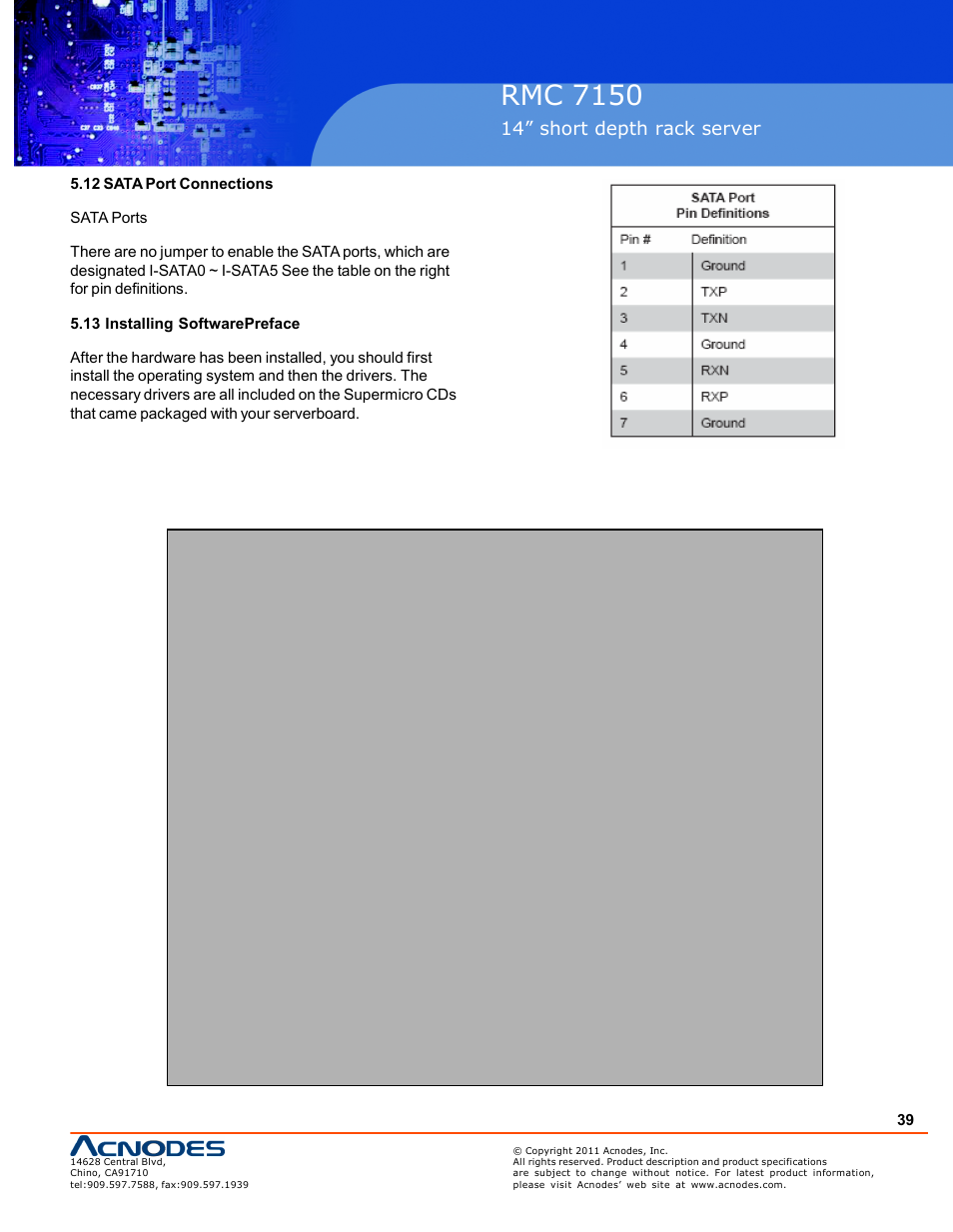 Rmc 7150, 14” short depth rack server | Acnodes RMC 7150 User Manual | Page 39 / 66