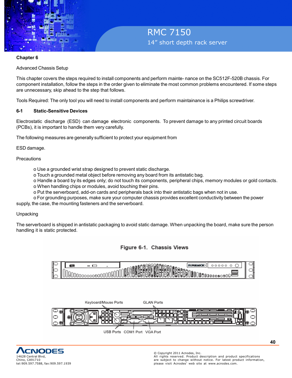 Pc 5150, Rmc 7150 | Acnodes RMC 7150 User Manual | Page 40 / 66