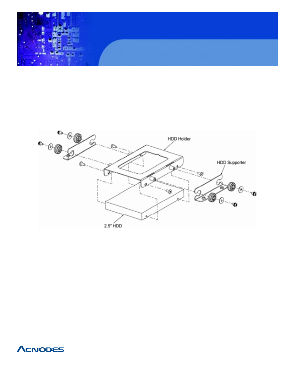 Fes7611, A.5 exploded diagram for hard disk drive holder | Acnodes FES7611 User Manual | Page 69 / 82