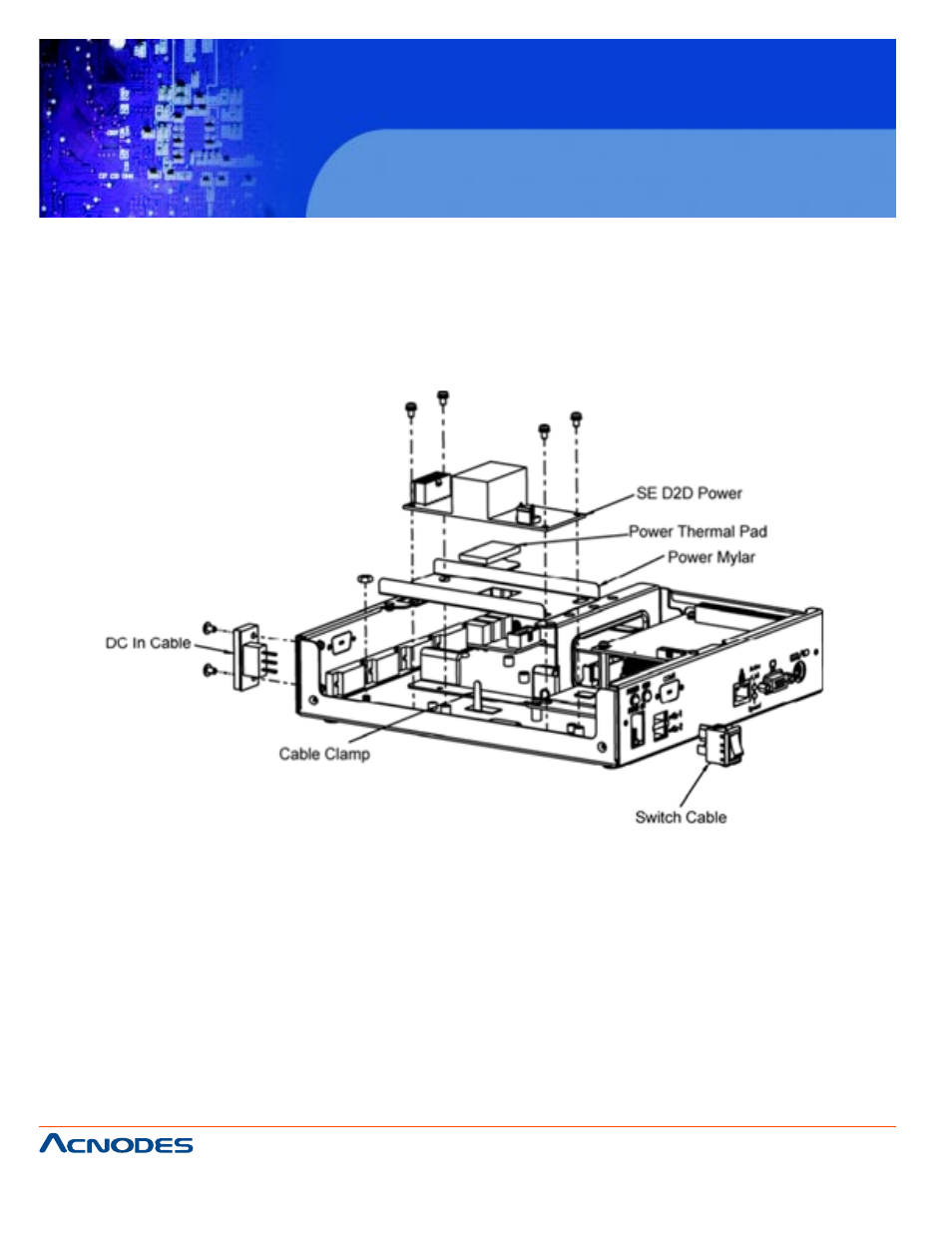 Fes7611, A.6 exploded diagram for dc to dc power | Acnodes FES7611 User Manual | Page 70 / 82