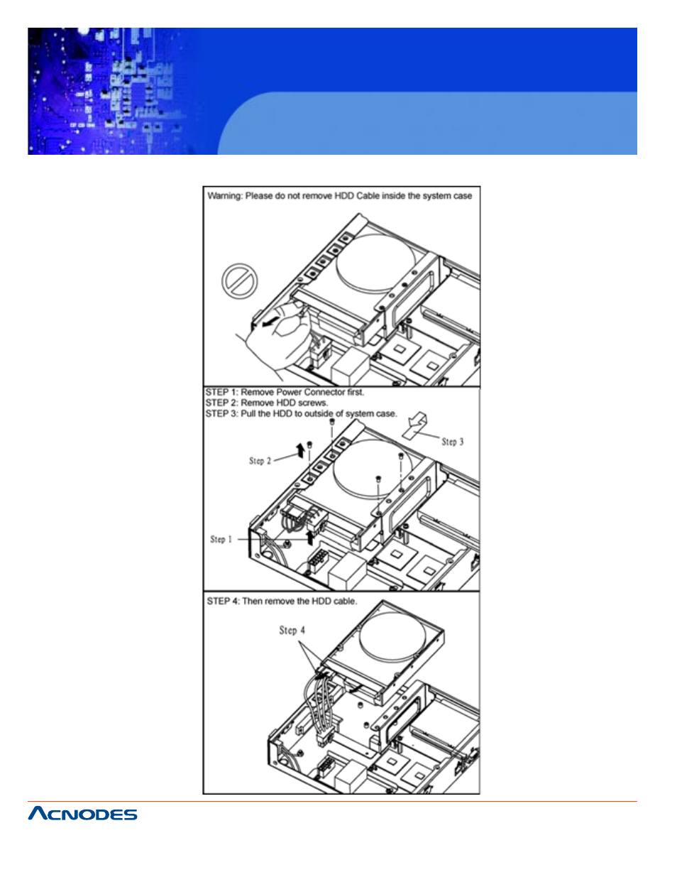 Fes7611, A.12 exploded diagram for removing hard disk drive | Acnodes FES7611 User Manual | Page 76 / 82