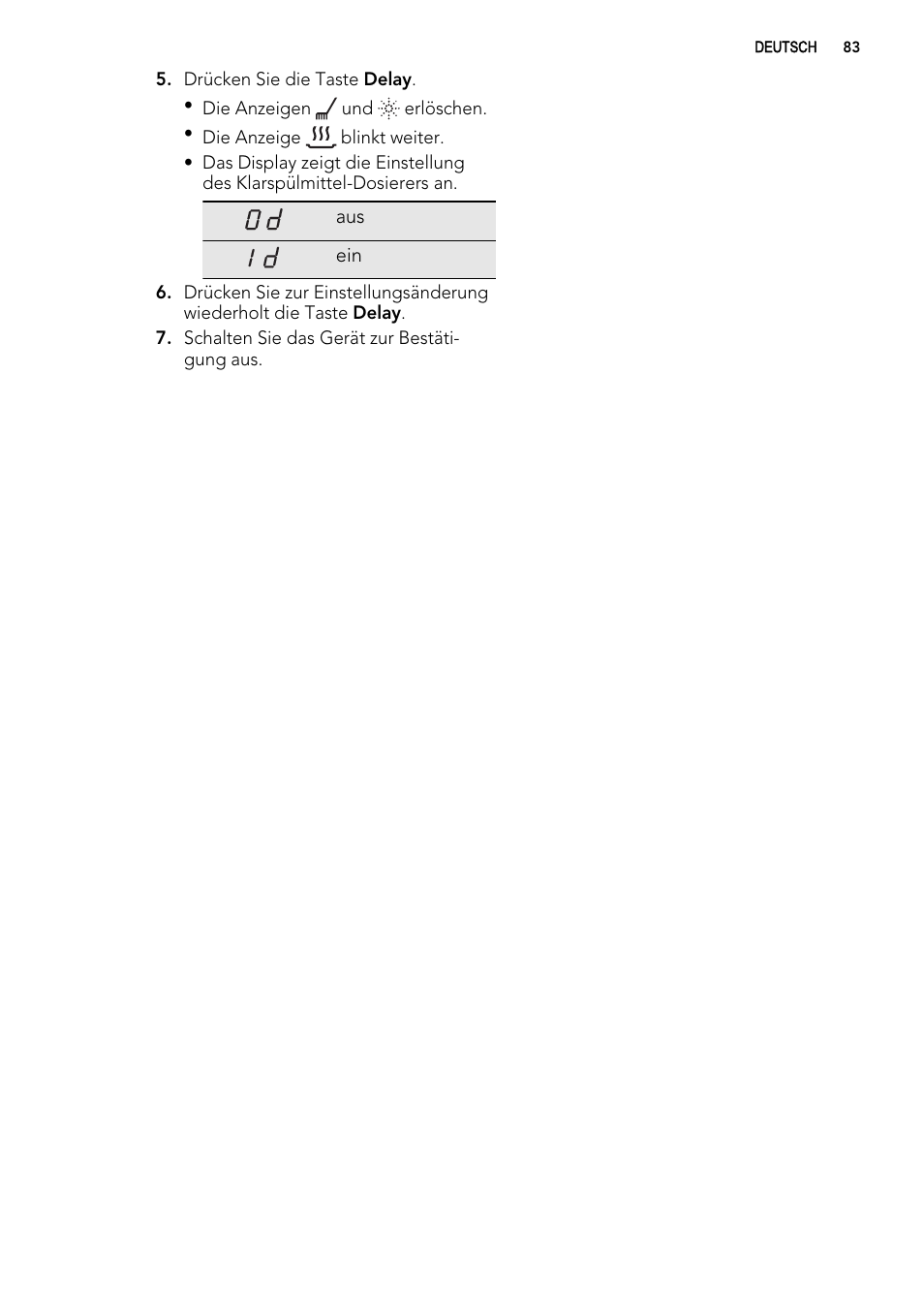 AEG F57202W0 User Manual | Page 83 / 88
