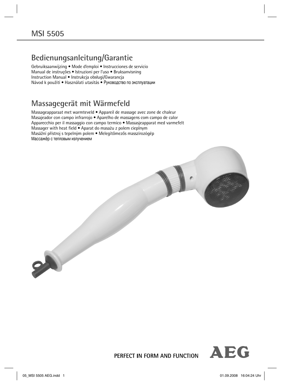 AEG MSI 5505 User Manual | 30 pages