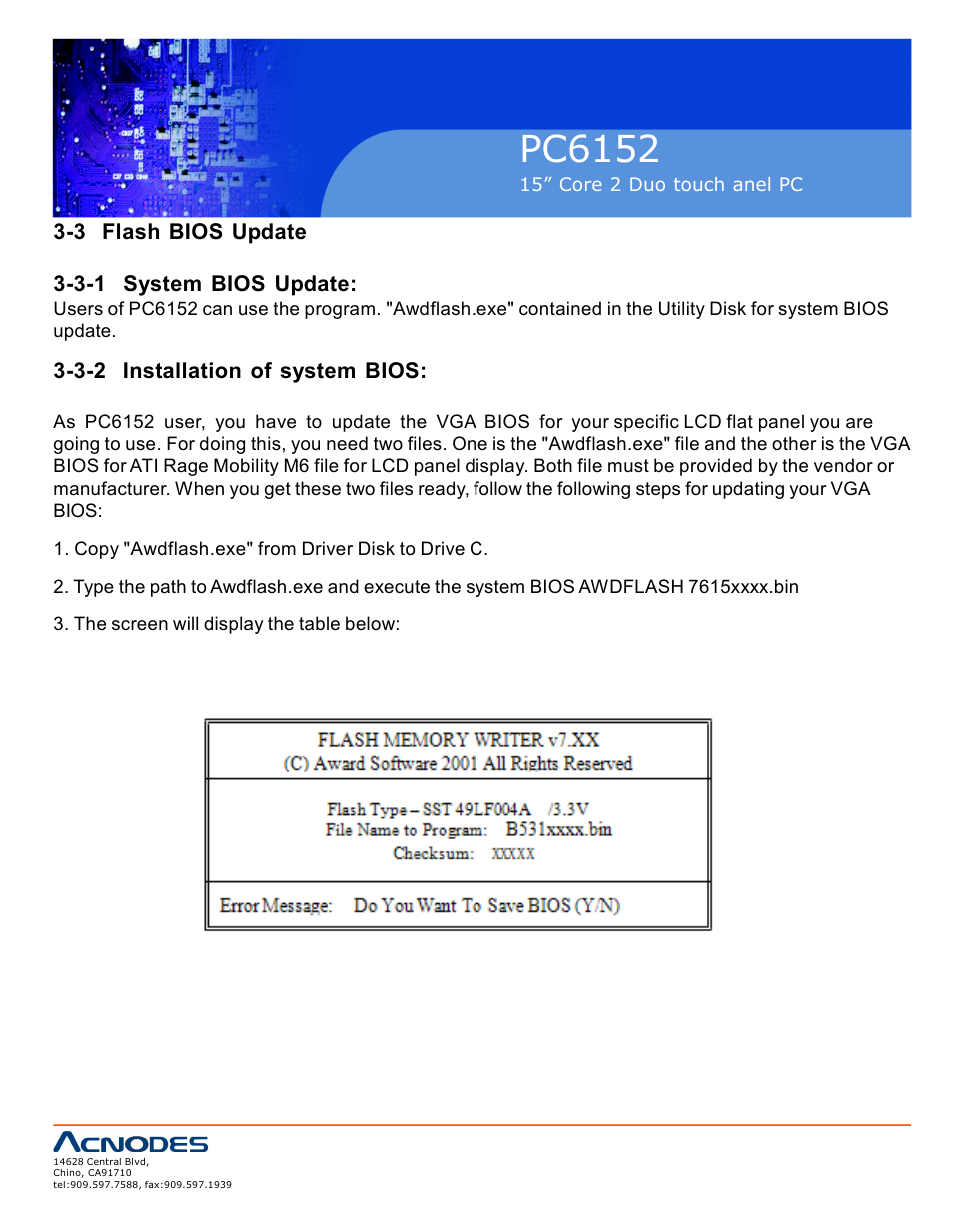 Pc6152 | Acnodes PC6152 User Manual | Page 40 / 77