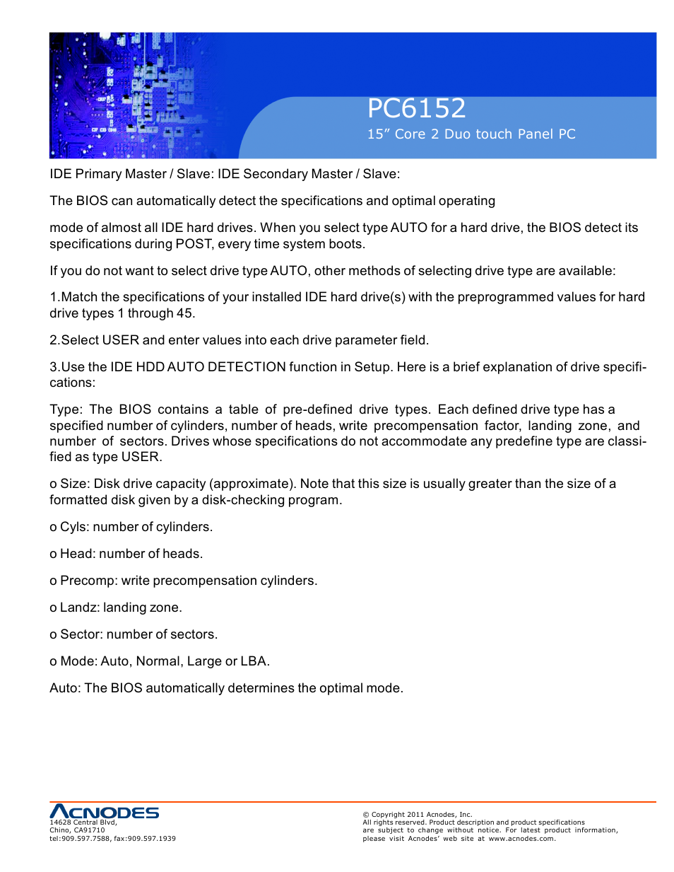 Pc6152 | Acnodes PC6152 User Manual | Page 51 / 77