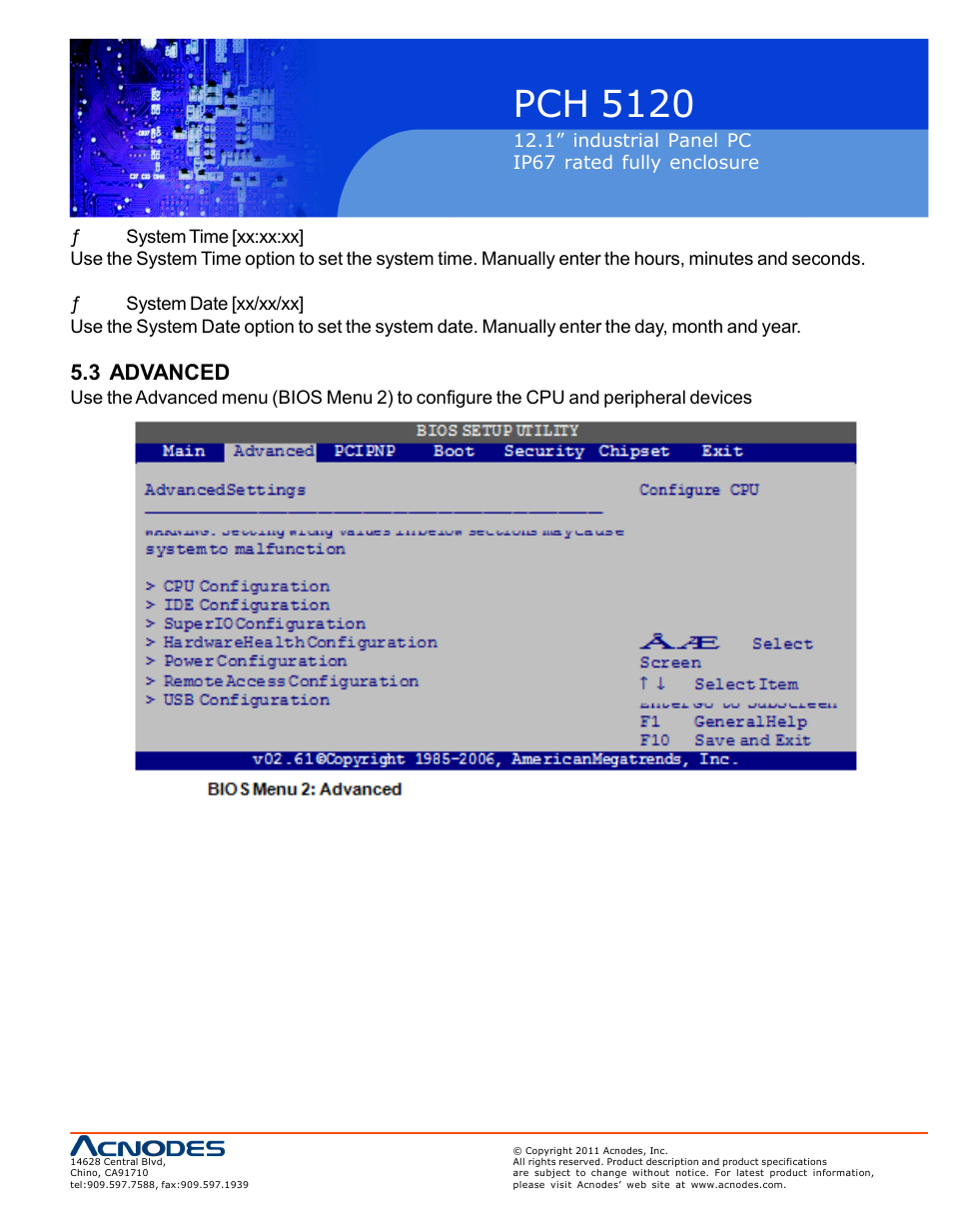 Pch 5120, 3 advanced | Acnodes PCH 5120 User Manual | Page 35 / 82