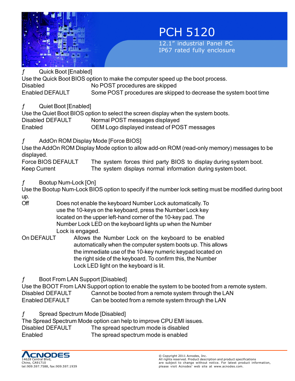 Pch 5120 | Acnodes PCH 5120 User Manual | Page 59 / 82