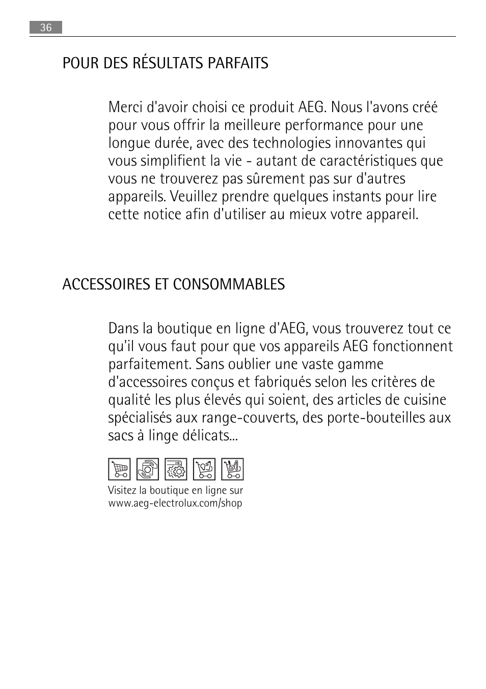 AEG SKS81000F0 User Manual | Page 36 / 76