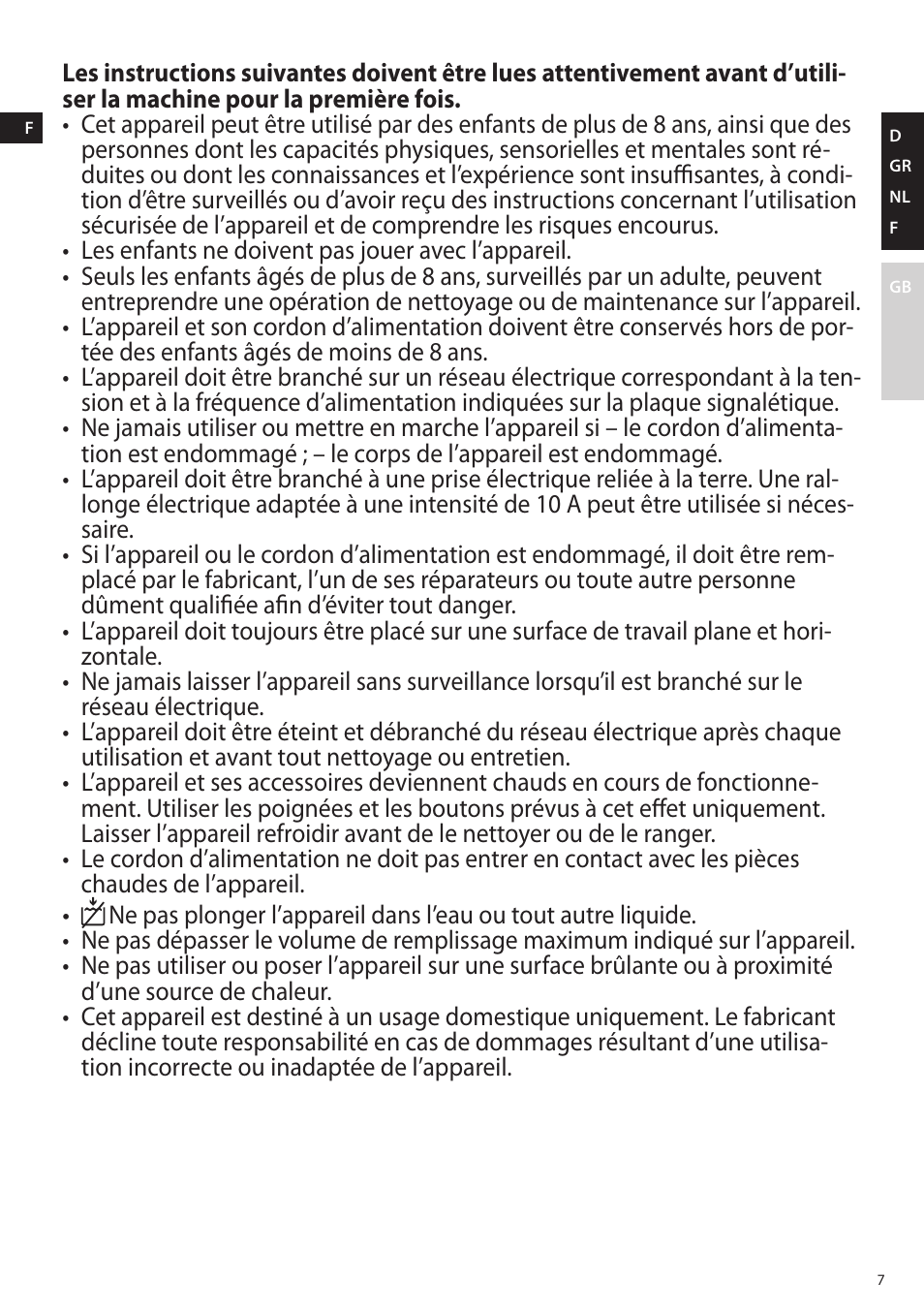 AEG EWA7800 User Manual | Page 7 / 20