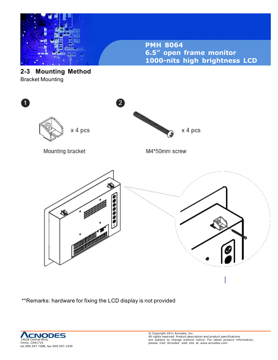 Acnodes PMH 8064 User Manual | Page 7 / 25