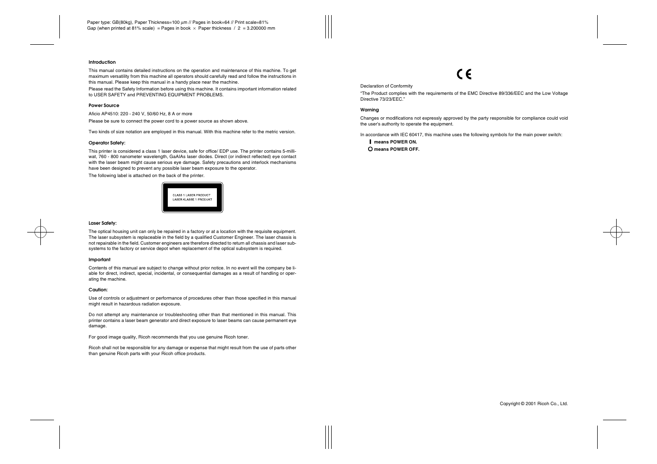 Acnodes Aficio AP4510 User Manual | Page 2 / 66