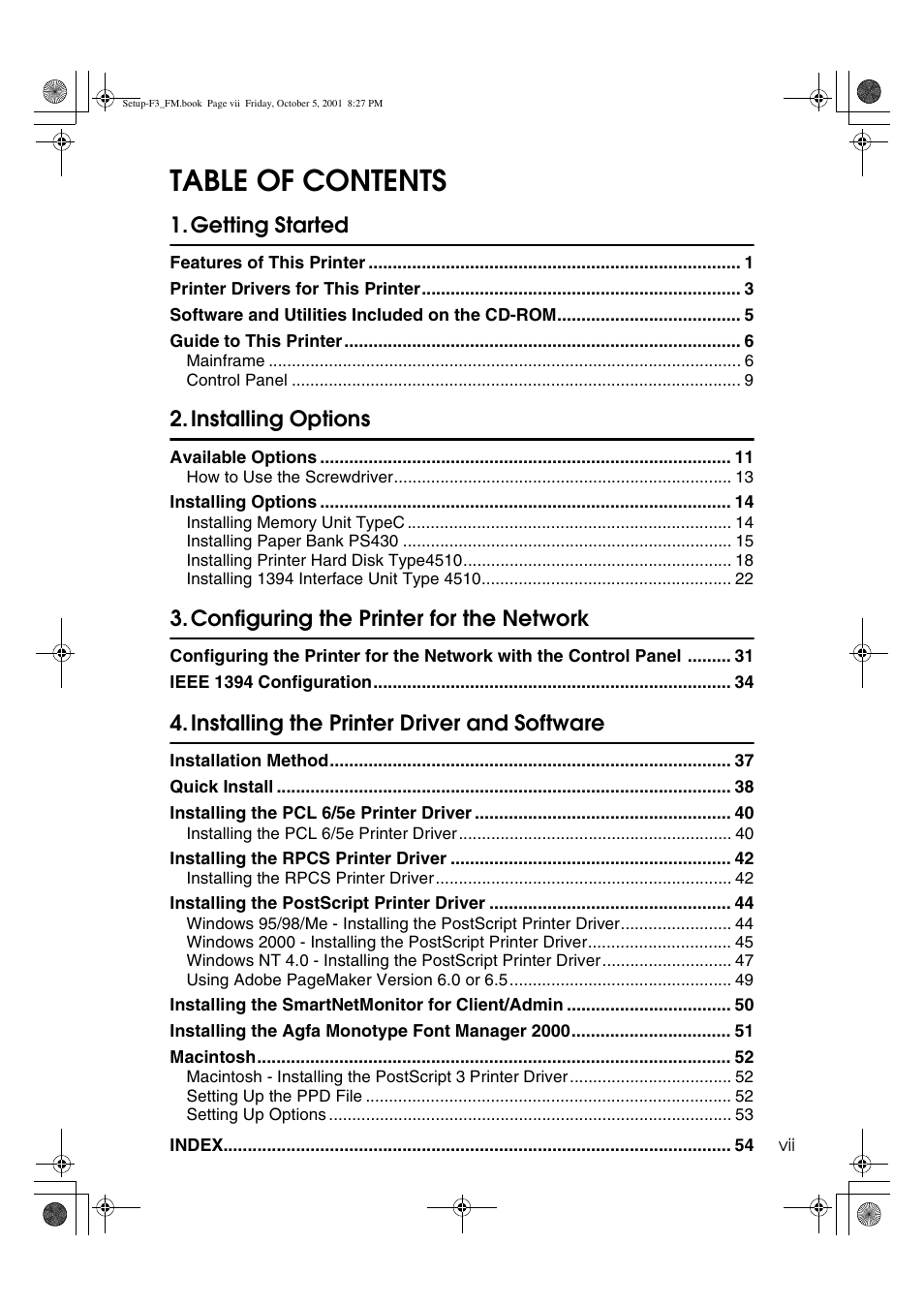 Acnodes Aficio AP4510 User Manual | Page 9 / 66