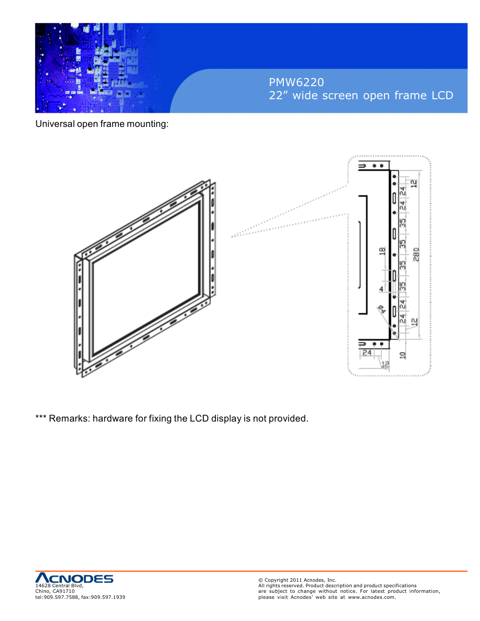 Acnodes PMW6220 User Manual | Page 9 / 27