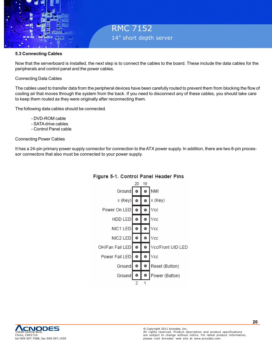 Pc 5150, Rmc 7152 | Acnodes RMC 7152 User Manual | Page 20 / 68