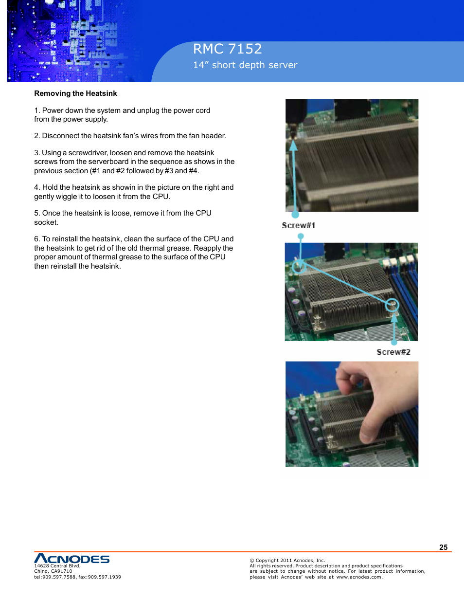 Rmc 7152 | Acnodes RMC 7152 User Manual | Page 25 / 68