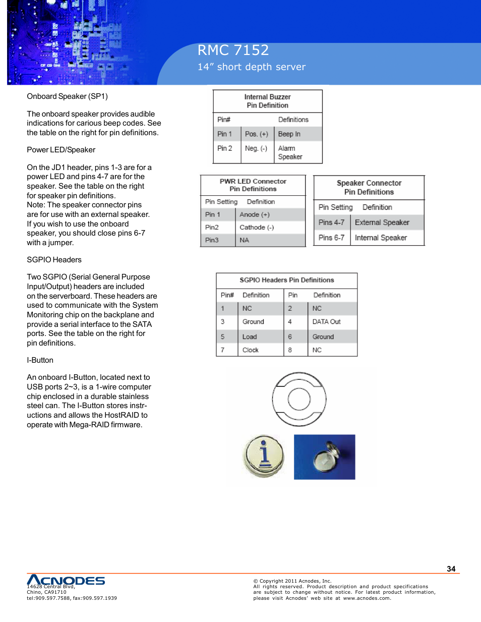 Pc 5150, Rmc 7152 | Acnodes RMC 7152 User Manual | Page 34 / 68