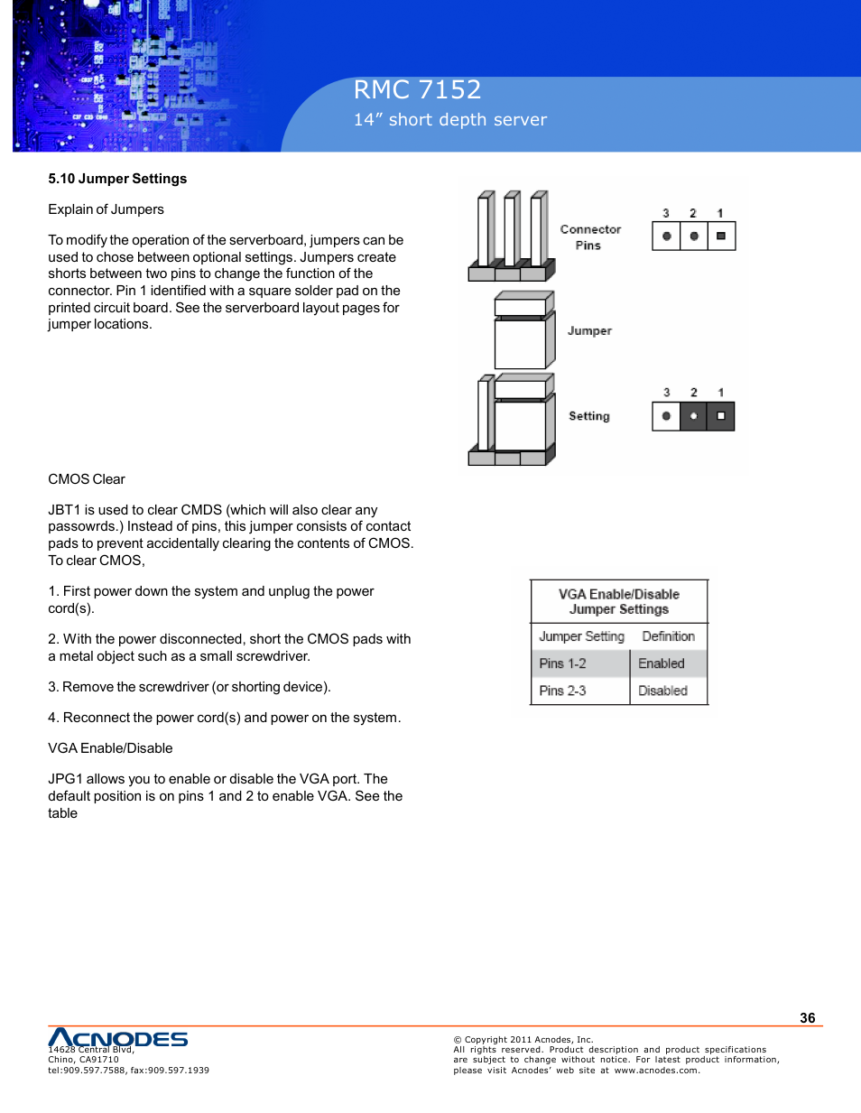 Pc 5150, Rmc 7152 | Acnodes RMC 7152 User Manual | Page 36 / 68