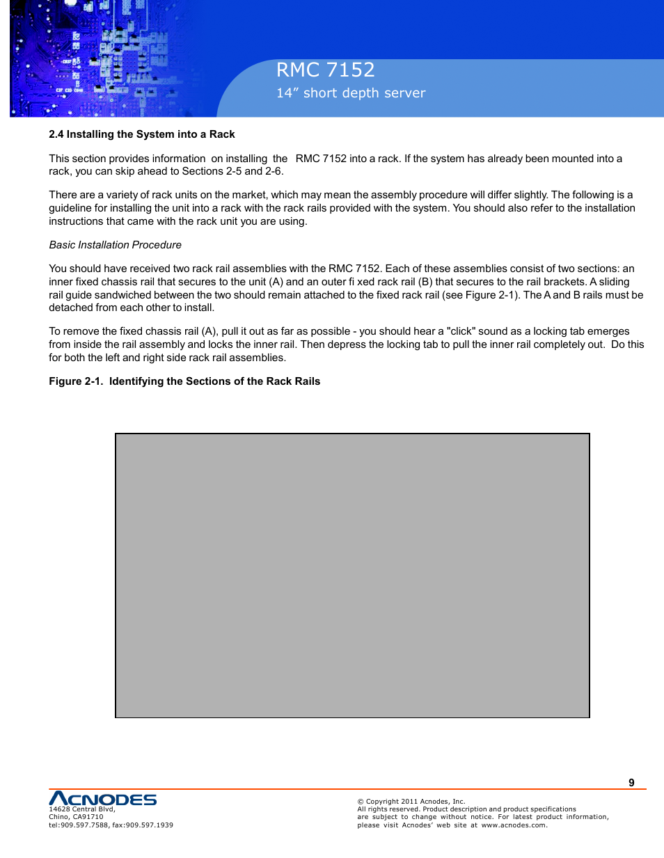 Rmc 7152 | Acnodes RMC 7152 User Manual | Page 9 / 68