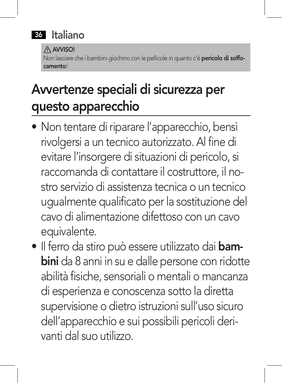 Italiano | AEG HR 5627 User Manual | Page 36 / 82