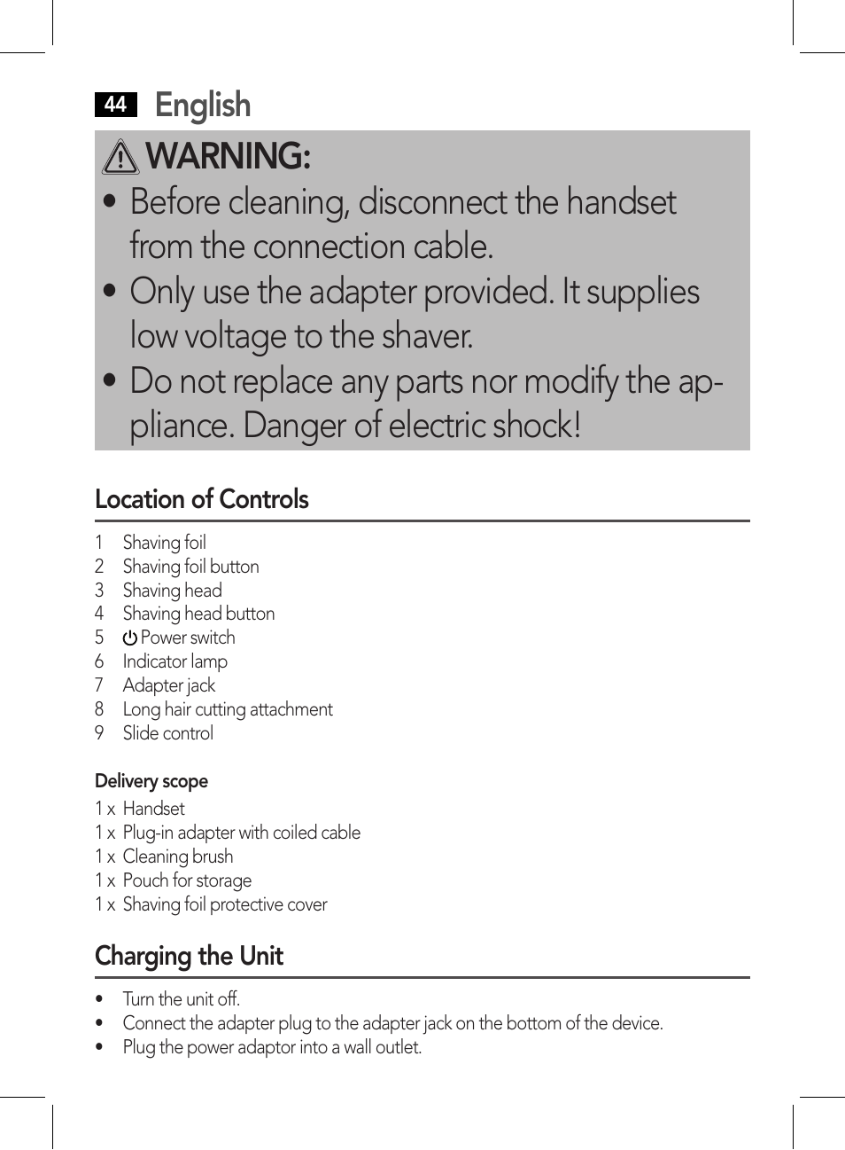 English | AEG HR 5627 User Manual | Page 44 / 82