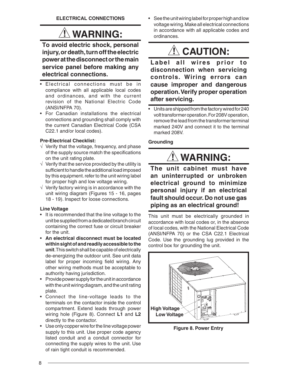 Warning, Caution | Acnodes Q5RF SERIES User Manual | Page 8 / 20