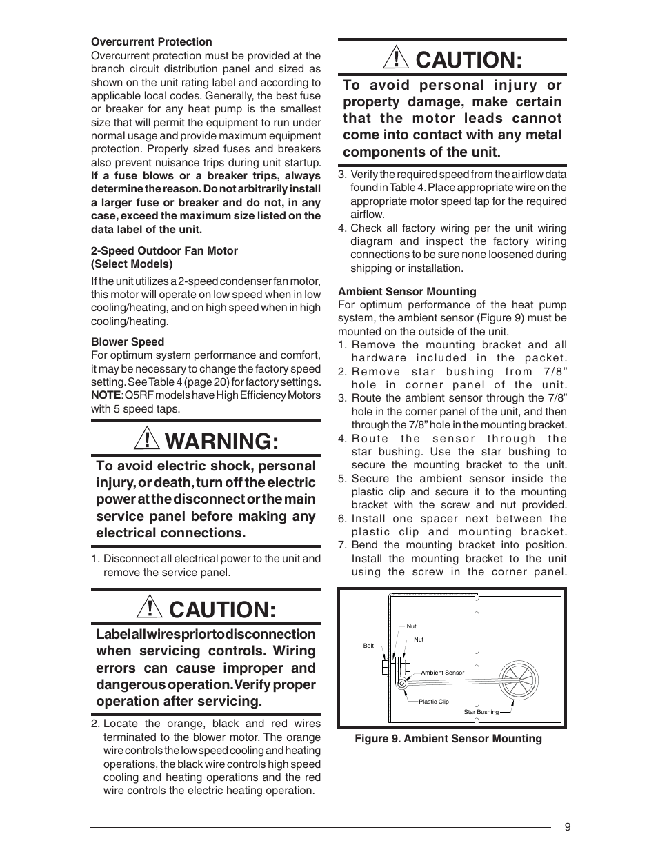 Warning, Caution | Acnodes Q5RF SERIES User Manual | Page 9 / 20