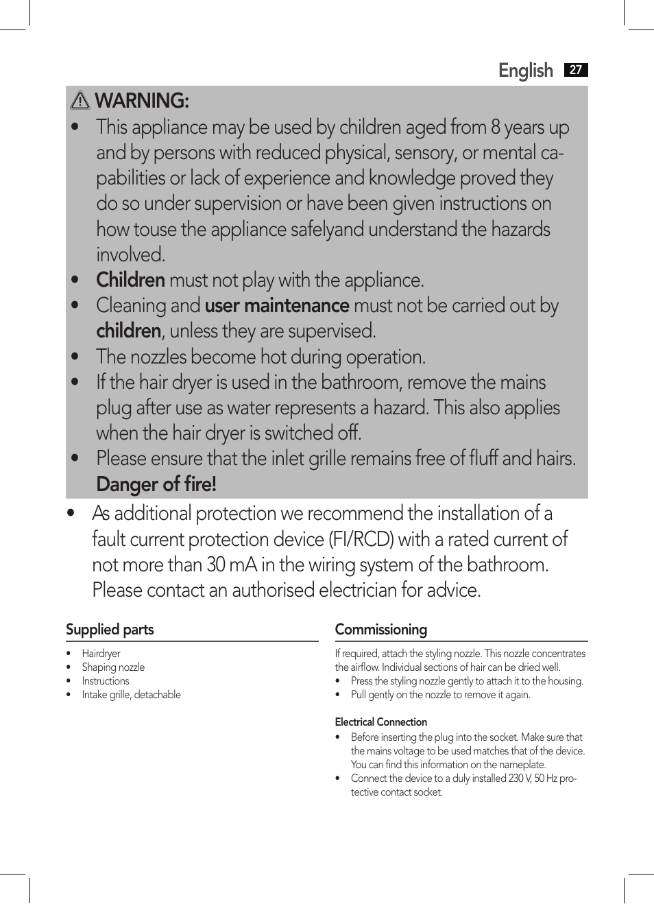 AEG HT 5580 User Manual | Page 27 / 44