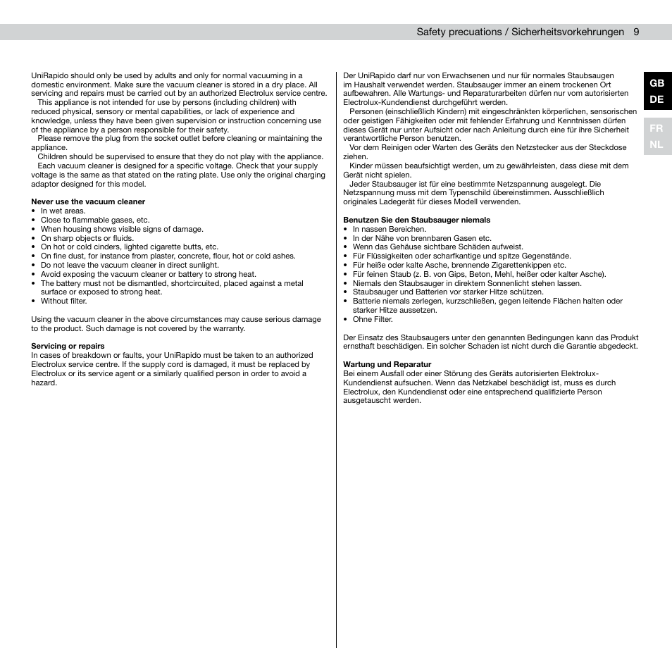 AEG AG803 User Manual | Page 11 / 24