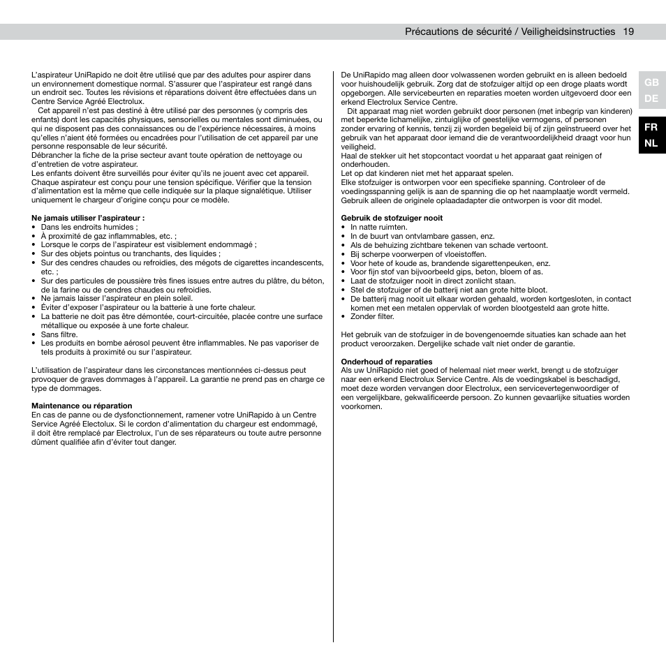 AEG AG803 User Manual | Page 21 / 24