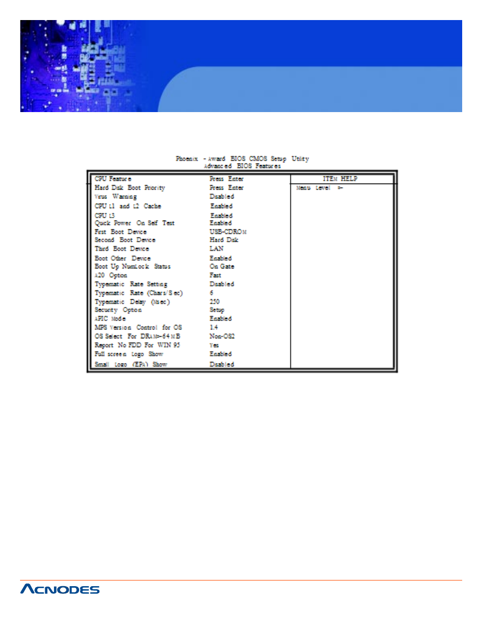 Mpc 6171, Advanced bios features | Acnodes MPC 6171B User Manual | Page 26 / 48