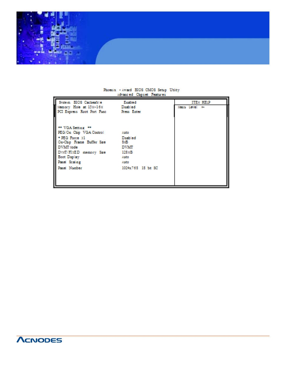 Mpc 6171, Advanced chipset features | Acnodes MPC 6171B User Manual | Page 29 / 48