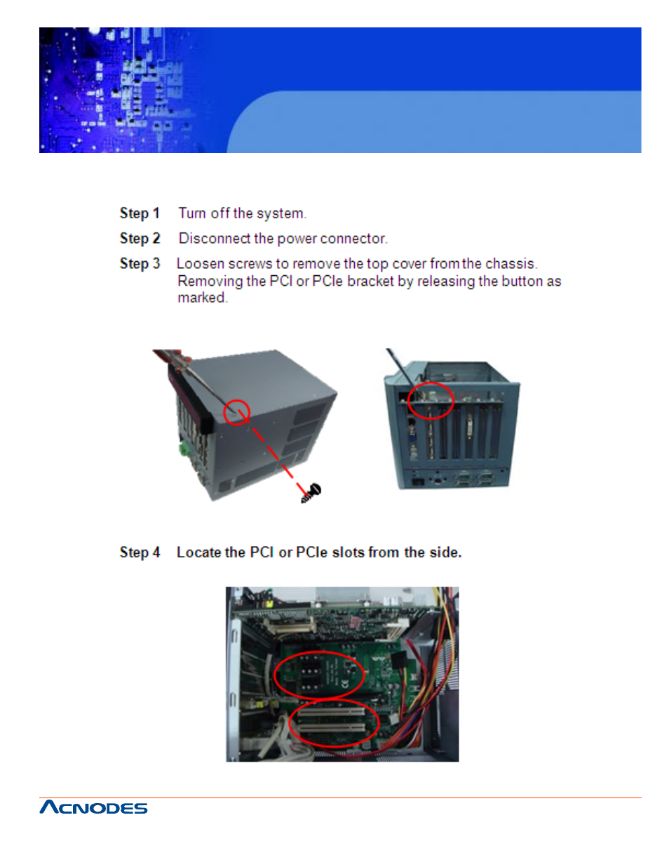 Fes 8916, 4 installing the pci card or pcie card, Fanless embedded controller | Acnodes FES 8916 User Manual | Page 27 / 58